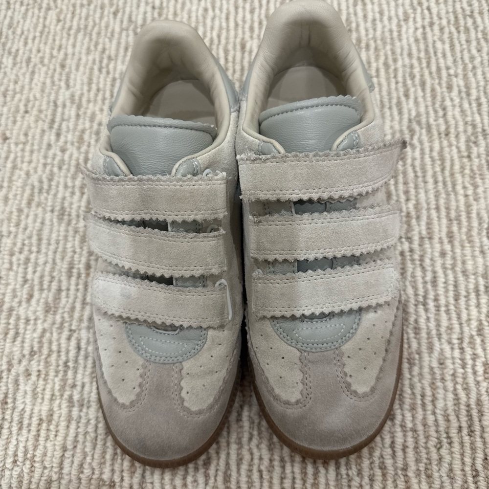 Isabel Marant Beth Sneakers - Gray and Cream